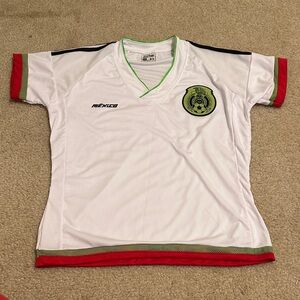 White and Red Soccer Jersey